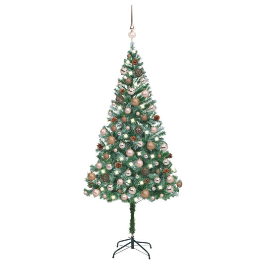 Kunstkerstboom Met Led's, Kerstballen En Dennenappels 180 Cm
