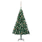 Kunstkerstboom Met Led's En Kerstballen 120 Cm Pvc Groen