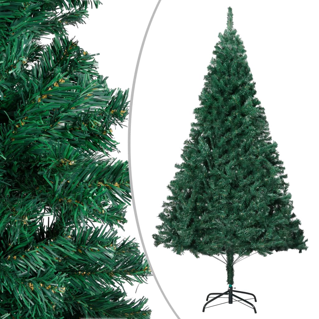 Kunstkerstboom Met Led's En Kerstballen 120 Cm Pvc Groen