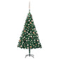 Kunstkerstboom Met Led's En Kerstballen 150 Cm Pvc Groen