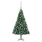 Kunstkerstboom Met Led's En Kerstballen 180 Cm Pvc Groen