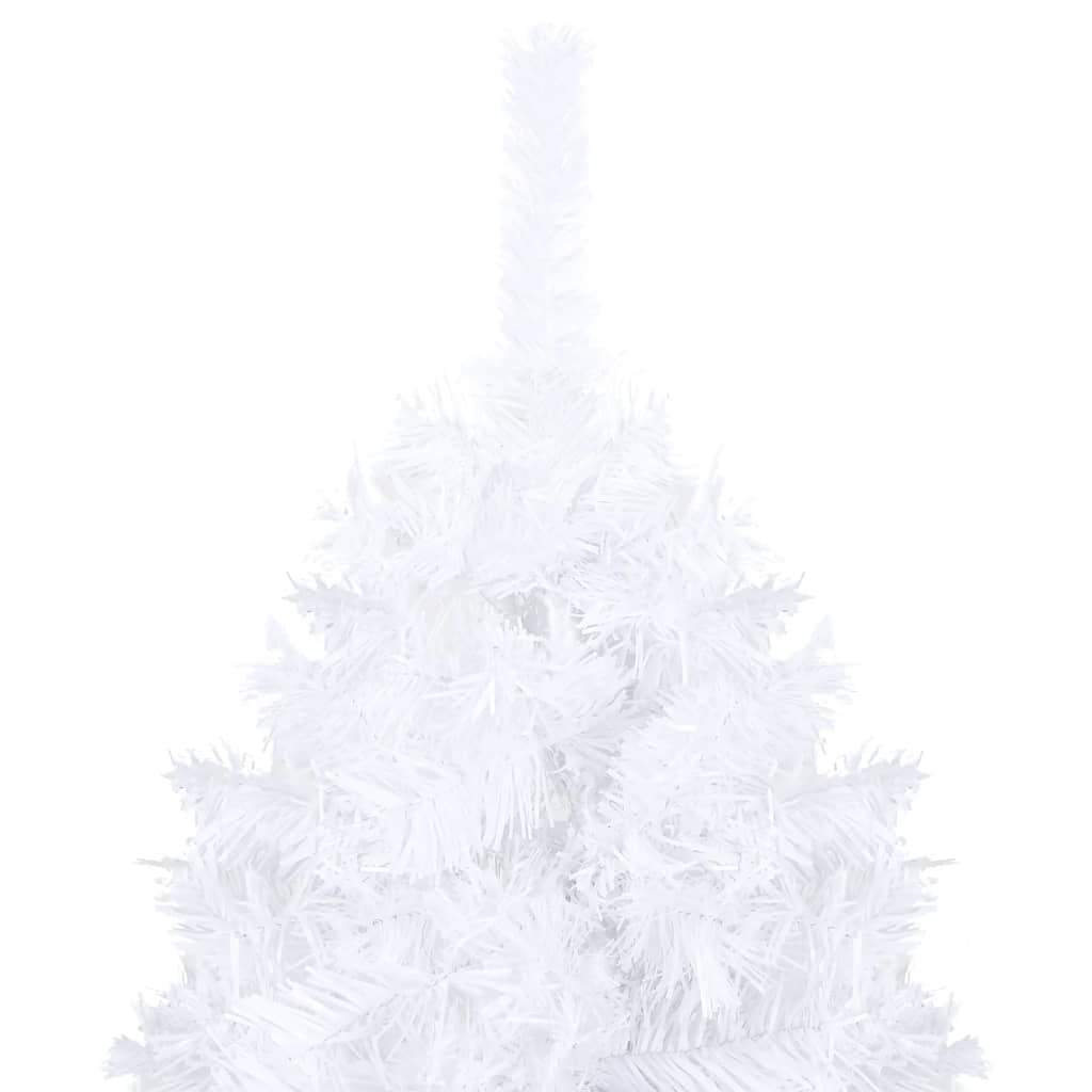 Kunstkerstboom Met Led's En Kerstballen 120 Cm Pvc Wit