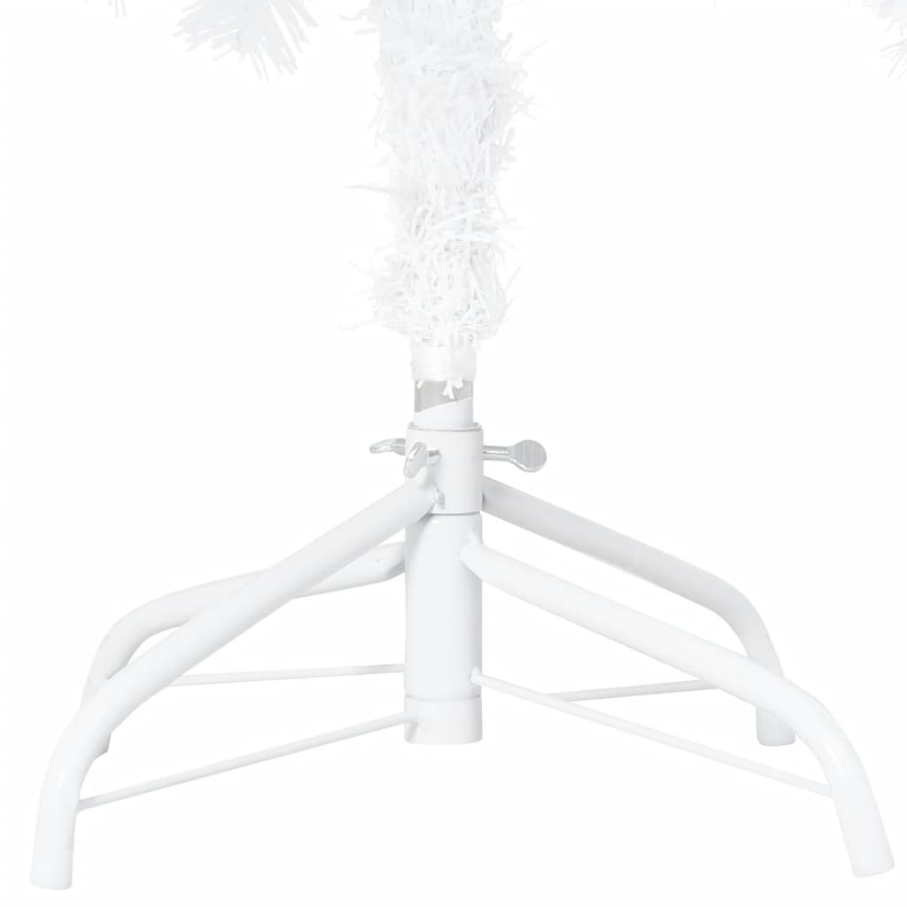 Kunstkerstboom Met Led's En Kerstballen 120 Cm Pvc Wit
