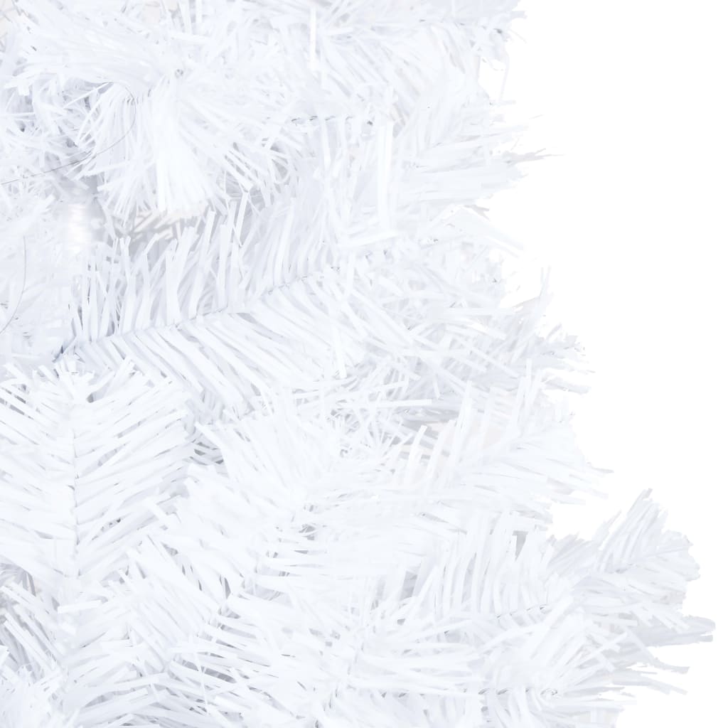 Kunstkerstboom Met Led's En Kerstballen 150 Cm Pvc Wit