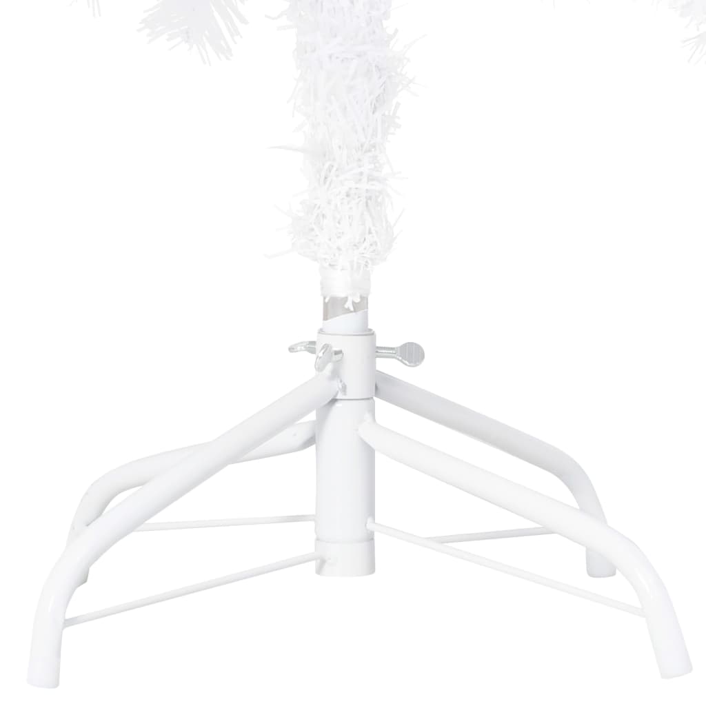 Kunstkerstboom Met Led's En Kerstballen 150 Cm Pvc Wit