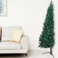 Kunstkerstboom Met Led's En Kerstballen Half 210 Cm Groen