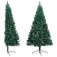 Kunstkerstboom Met Led's En Kerstballen Half 210 Cm Groen