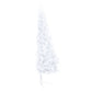 Kunstkerstboom Met Led's En Kerstballen Half 180 Cm Wit