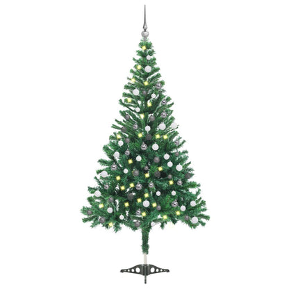 Kunstkerstboom Met Led's En Kerstballen 230 Takken 120 Cm