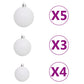 Kunstkerstboom Met Led's En Kerstballen 230 Takken 120 Cm