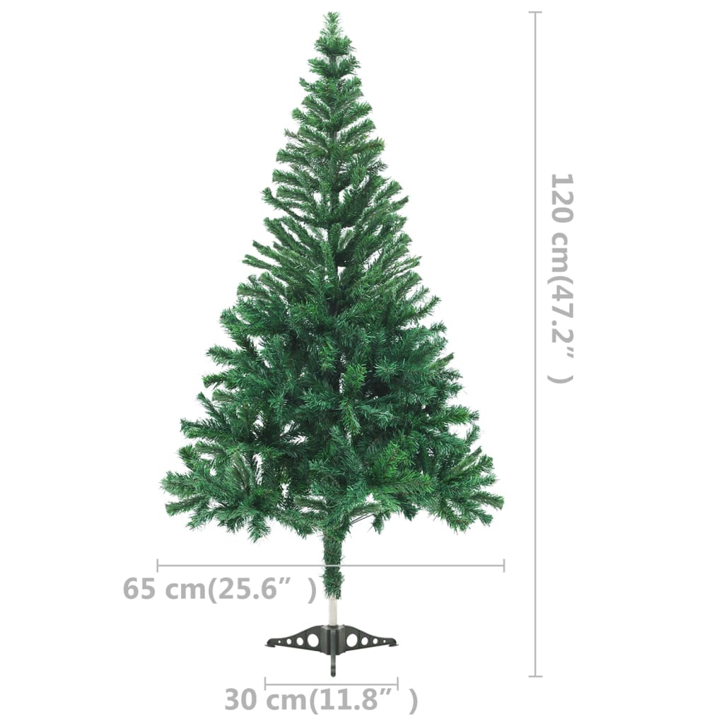 Kunstkerstboom Met Led's En Kerstballen 230 Takken 120 Cm