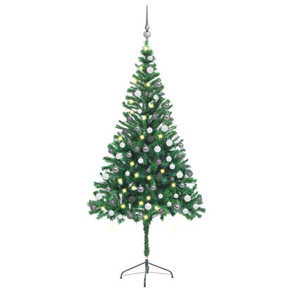 Kunstkerstboom Met Led's En Kerstballen 564 Takken 180 Cm