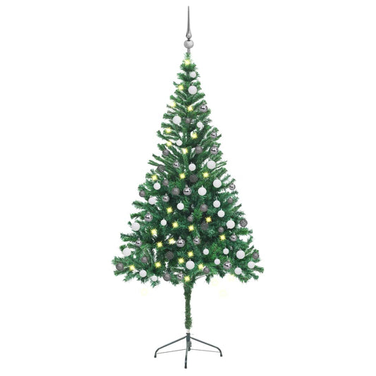 Kunstkerstboom Met Led's En Kerstballen 564 Takken 180 Cm