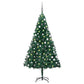Kunstkerstboom Met Led's En Kerstballen 150 Cm Pvc Groen