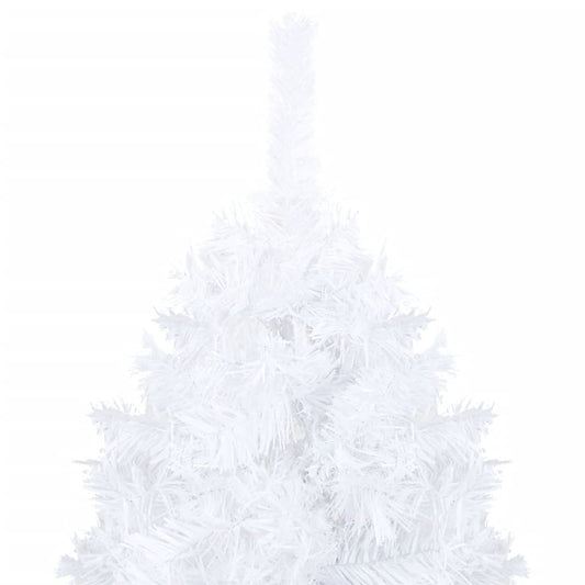 Kunstkerstboom Met Led's En Kerstballen 120 Cm Pvc Wit