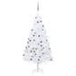 Kunstkerstboom Met Led's En Kerstballen 150 Cm Pvc Wit