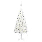 Kunstkerstboom Met Led's En Kerstballen 120 Cm Wit