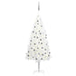 Kunstkerstboom Met Led's En Kerstballen 180 Cm Wit