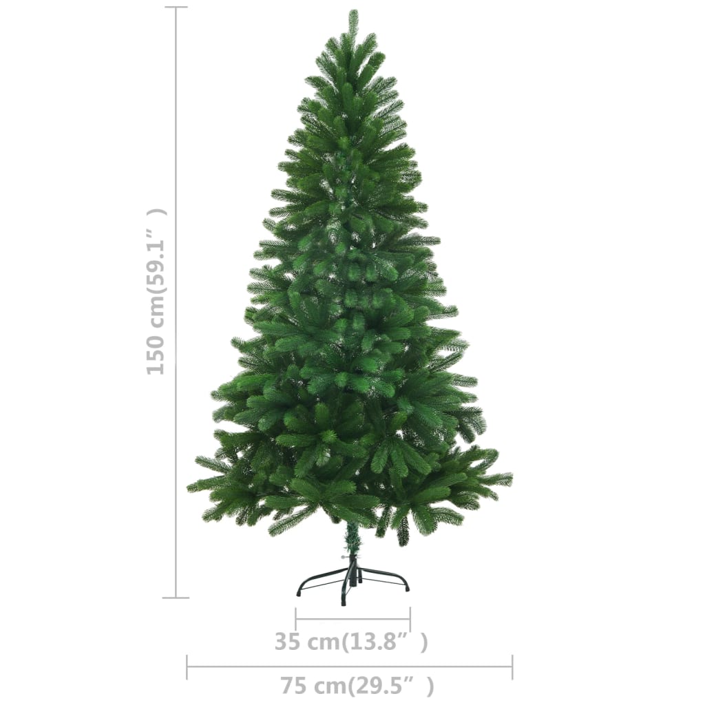 Kunstkerstboom Met Led's En Kerstballen 150 Cm Groen