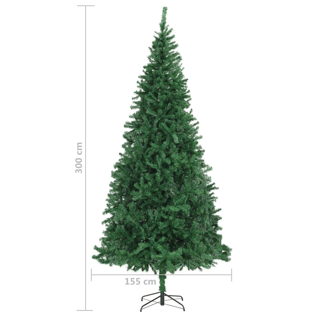 Kunstkerstboom Met Led's 300 Cm Groen