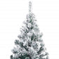 Kunstkerstboom Met Led's En Sneeuwvlokken Pvc 400 Cm Groen