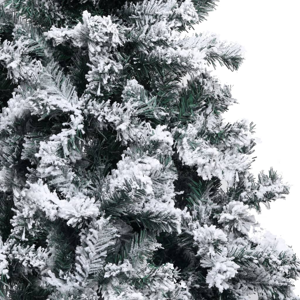 Kunstkerstboom Met Led's En Sneeuwvlokken Pvc 400 Cm Groen