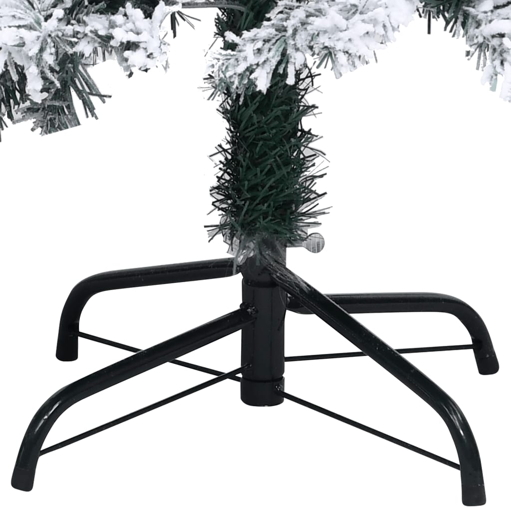 Kunstkerstboom Met Led's En Sneeuwvlokken Pvc 400 Cm Groen