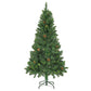 Kunstkerstboom Met Led's En Dennenappels 150 Cm Groen