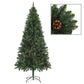 Kunstkerstboom Met Led's En Dennenappels 210 Cm Groen