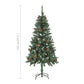 Kunstkerstboom Met Led's En Dennenappels 150 Cm