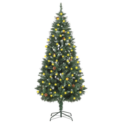 Kunstkerstboom Met Led's En Dennenappels 180 Cm