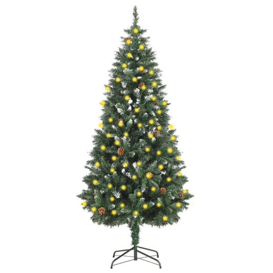 Kunstkerstboom Met Led's En Dennenappels 180 Cm