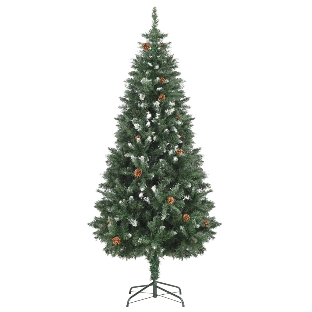 Kunstkerstboom Met Led's En Dennenappels 180 Cm