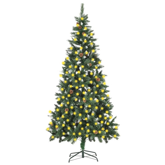 Kunstkerstboom Met Led's En Dennenappels 210 Cm
