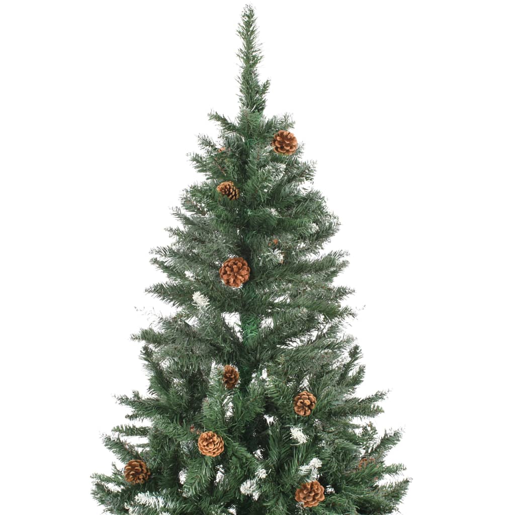 Kunstkerstboom Met Led's En Dennenappels 210 Cm