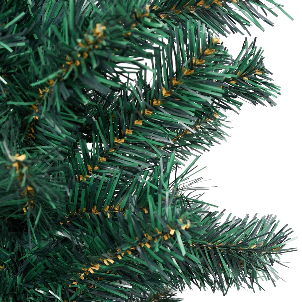 Kunstkerstboom Met Led's En Standaard Smal 120 Cm Pvc Groen