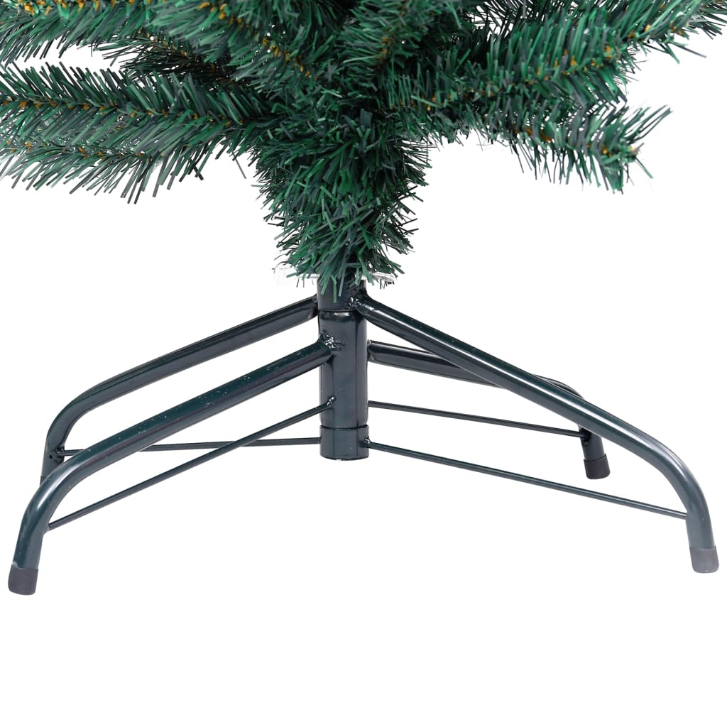Kunstkerstboom Met Led's En Standaard Smal 120 Cm Pvc Groen