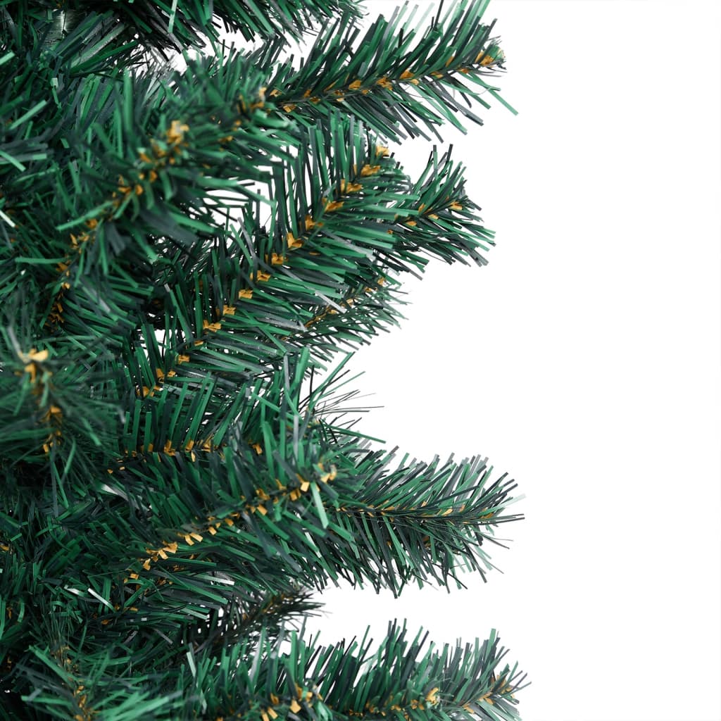 Kunstkerstboom Met Led's En Standaard Smal 150 Cm Pvc Groen