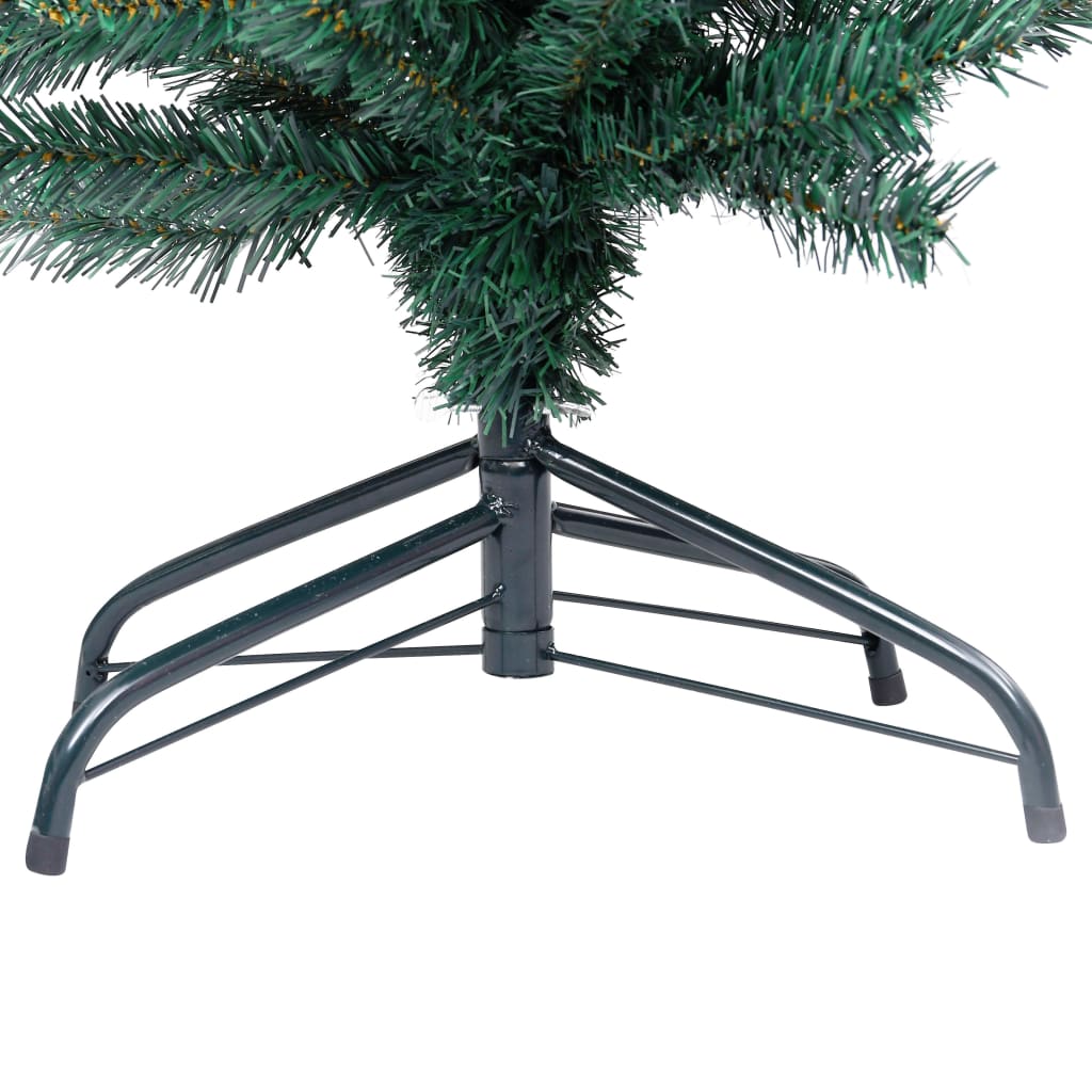 Kunstkerstboom Met Led's En Standaard Smal 180 Cm Pvc Groen