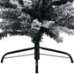 Kerstboom Met Led's En Sneeuwvlokken Smal 120 Cm Pvc Groen