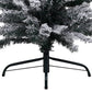 Kerstboom Met Led's En Sneeuwvlokken Smal 180 Cm Pvc Groen
