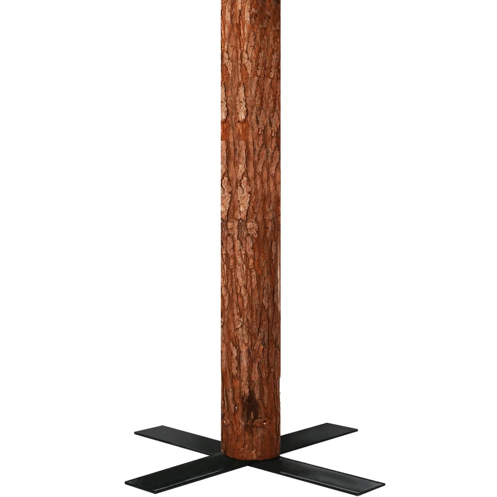 Kerstboom Met Led's En Hout En Dennenappels Smal 150 Cm Groen