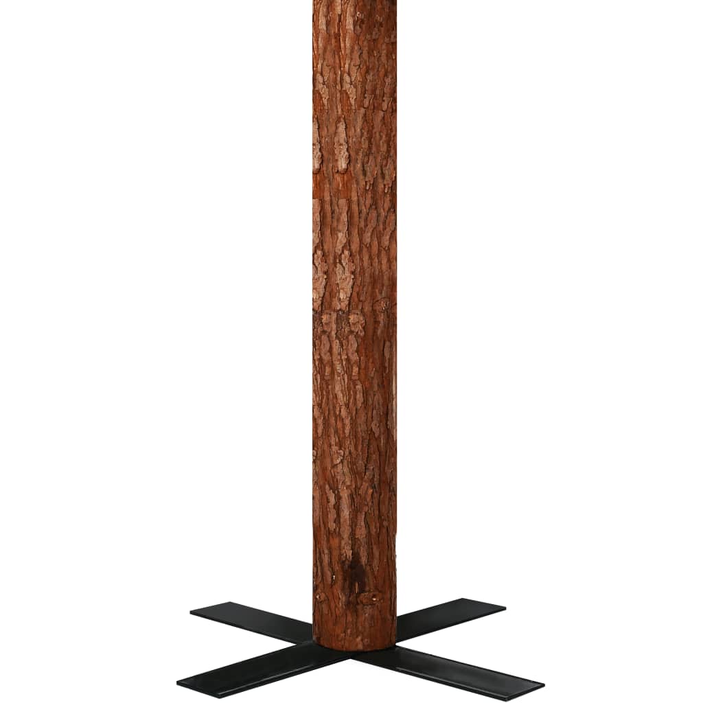 Kerstboom Met Led's En Hout En Witte Sneeuw Smal 180 Cm Groen
