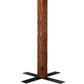 Kerstboom Met Led's En Hout En Witte Sneeuw Smal 210 Cm Groen