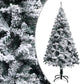 Kunstkerstboom Met Led's En Sneeuwvlokken 120 Cm Groen