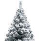 Kunstkerstboom Met Led's En Sneeuwvlokken 120 Cm Groen