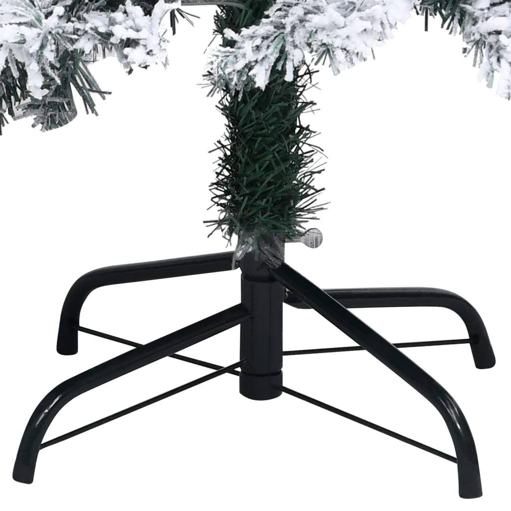 Kunstkerstboom Met Led's En Sneeuwvlokken 120 Cm Groen