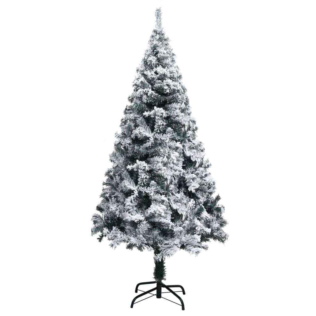Kunstkerstboom Met Led's En Sneeuwvlokken 150 Cm Groen