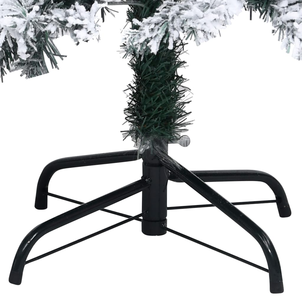 Kunstkerstboom Met Led's En Sneeuwvlokken 150 Cm Groen