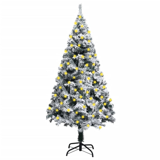 Kunstkerstboom Met Led's En Sneeuwvlokken 180 Cm Groen